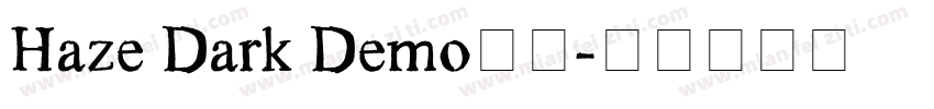 Haze Dark Demo字体字体转换